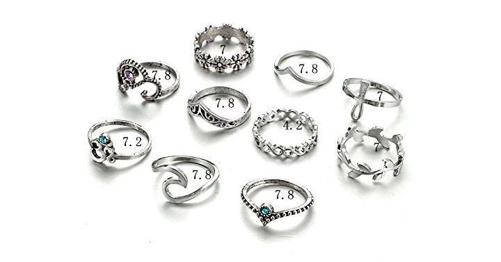 Vintage Boho Knuckle Rings – Set of 10 – Just $7.99! 3 Sets Available!