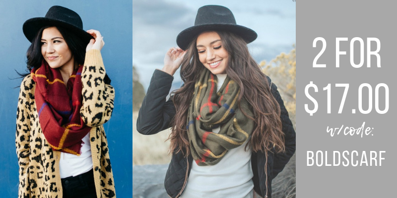Cents of Style Bold & Full Wednesday! CUTE Scarves – 2 for $17! FREE SHIPPING!