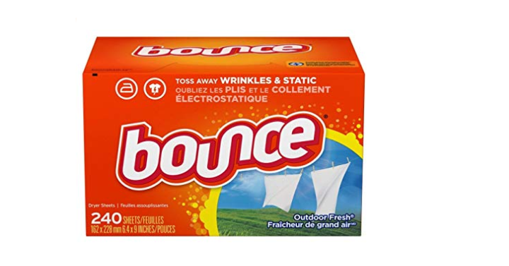 Bounce Fabric Softener and Dryer Sheets, Outdoor Fresh, 240 Count Only $3.83 Shipped!