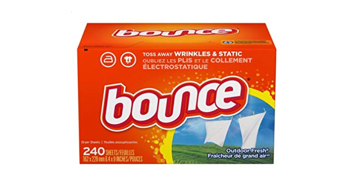 Bounce Fabric Softener and Dryer Sheets 240 Count Only $5.54 Shipped!