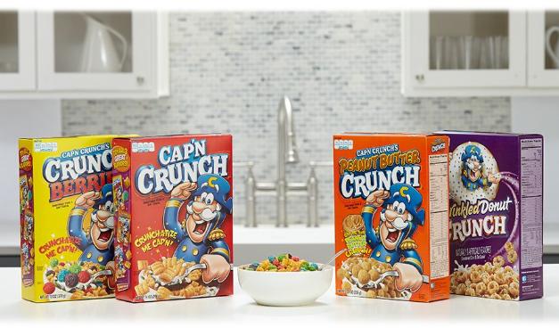 Cap’N Crunch Breakfast Cereal, Variety Pack, 14 oz (4 Count) – Only $9.79!
