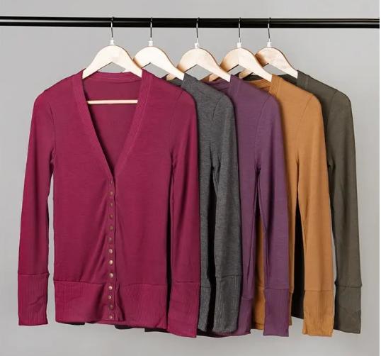 Snap Up Cardigans – Only $12.99!