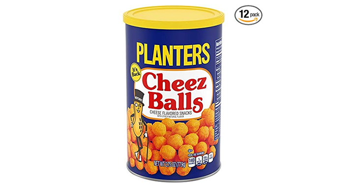 Planters Cheez Balls – Pack of 12 – Just $10.20! Snacks under $1.00!