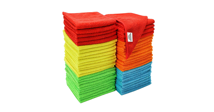 S&T Assorted Microfiber Cleaning Cloth, 50 Pack – Just $14.39! Just $.28 each!