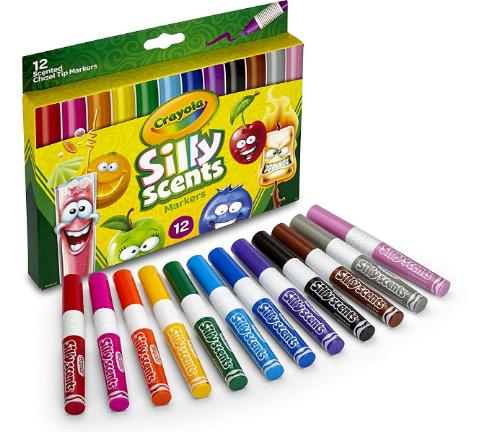 Crayola Silly Scents, Washable Scented Markers, 12 Count – Only $3.99!