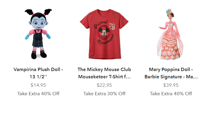 Shop Disney: Save up to 70% off TONS of Disney Items! Today Only!