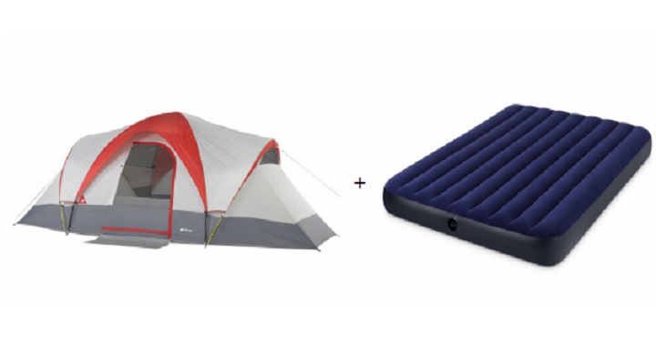 Ozark Trial Weatherbuster 9 Person Dome Tent + Two Bonus Queen Airbeds Only $113.94 Shipped!