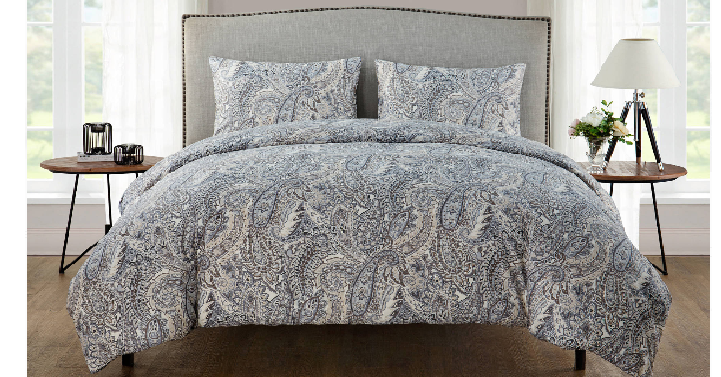 VCNY Home Palila Paisley 3-Piece Bedding Duvet Cover Set with Shams Only $14.29! (Reg. $37)