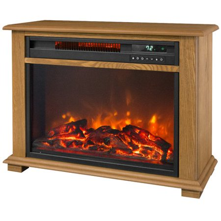 Lifesmart Infrared Medium Fireplace in Oak (with Remote) Only $119.99! (Reg $250)