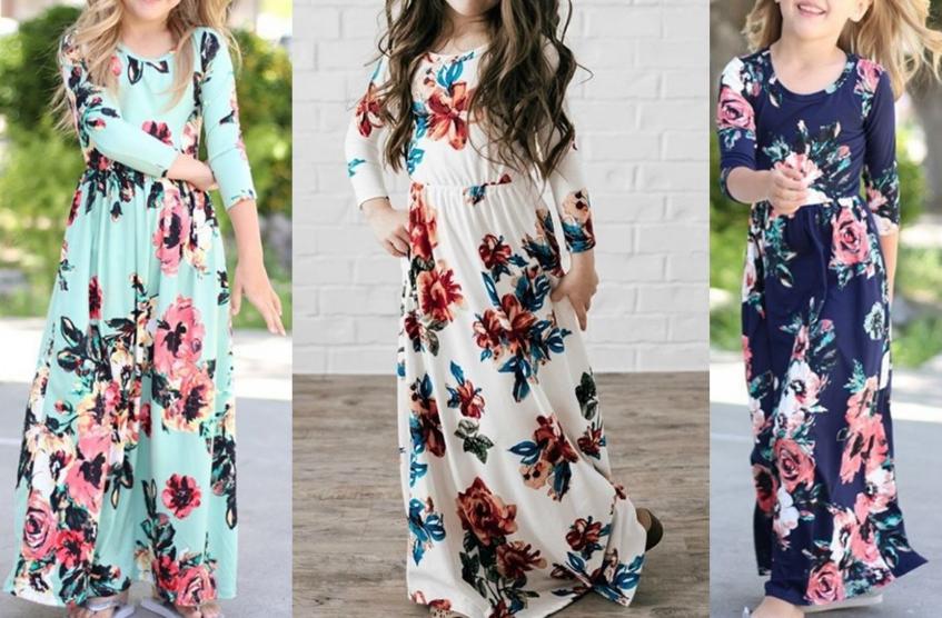 Girls Floral Maxi – Only $14.99!