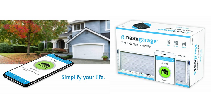 NEXX Garage NXG-10 Smart Garage Door Controller Only $69.99! (Works with Alexa, Google Assistant and IFTTT)