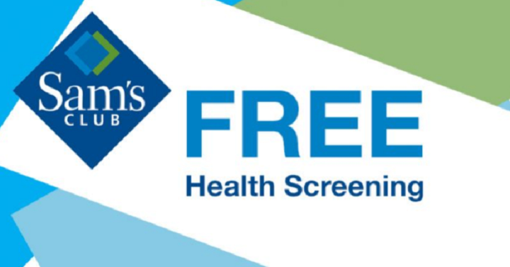 FREE Health Screening For The Public At Sam’s Club January 12th!