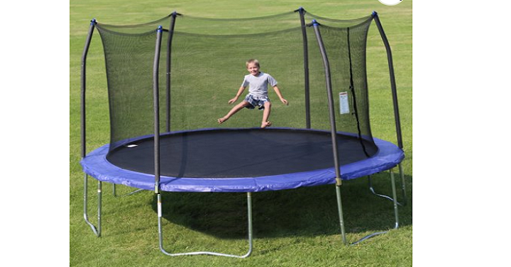 Skywalker 14 foot Trampoline with Enclosure and Wind Stakes Only $199.98 Shipped! (Reg. $449)