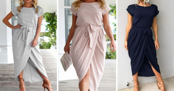 Sweet Round Neck Dress – 6 Colors! Only $16.99! (Reg. $35.99)