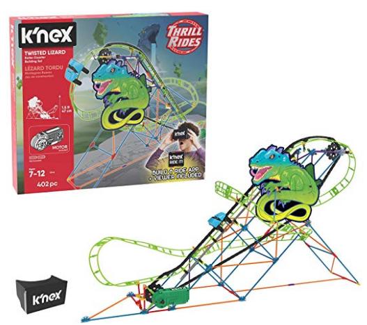K’NEX Thrill Rides Twisted Lizard Roller Coaster Building Set – Only $15.35!