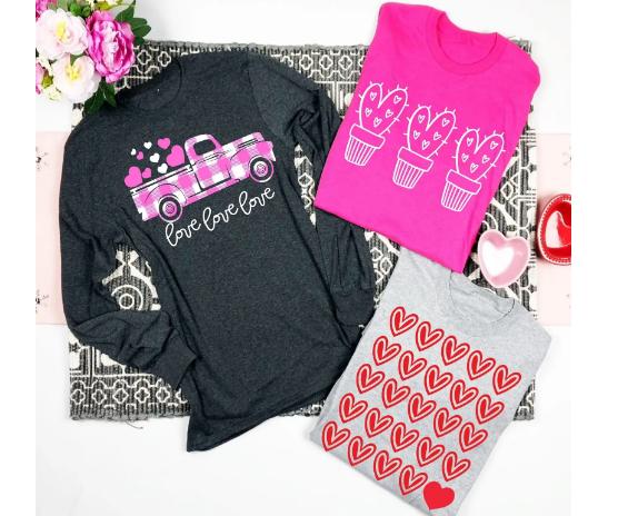 Long Sleeve Heart Tees – Only $14.99!