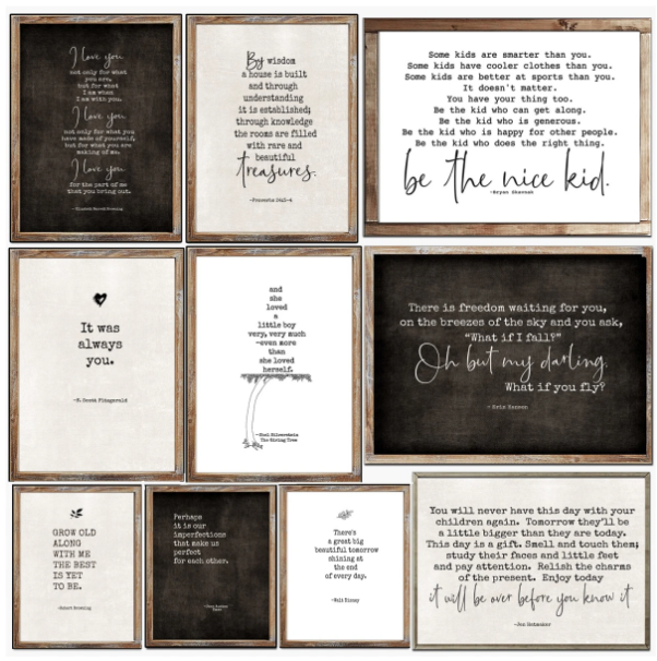 Lyric and Love Canvas Prints – Only $3.97!