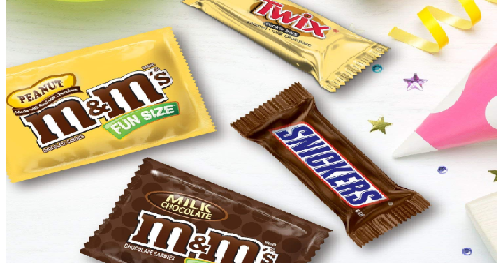 Snickers, M&M’S & Twix Fun Size Candy Variety Mix, 60 Pieces Only $6.01 Shipped!
