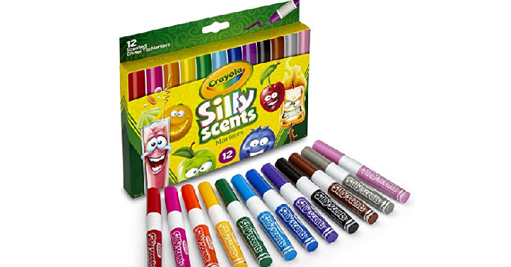 Crayola Silly Scents, Washable Scented Markers, 12 Ct Only $3.99! (Reg. $8.44)