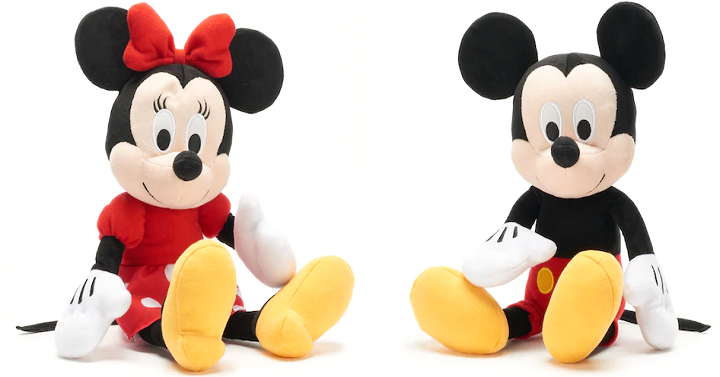 HOT! Kohl’s Disney’s Mickey & Minnie Plush Dolls Only $3.00 Shipped!