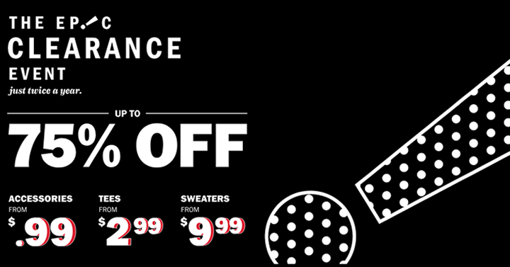 Old Navy Clearance – Up to 75% Off! PLUS Extra 40% Off Women’s Clearance!