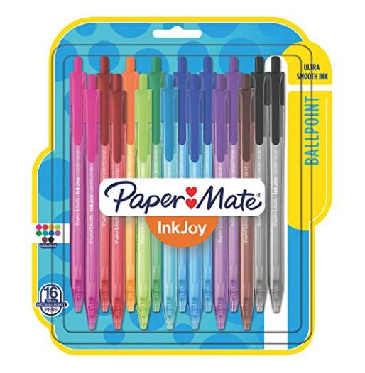 Paper Mate InkJoy Retractable Ballpoint Pens, Medium Point, 16 Pack – Only $4.46!