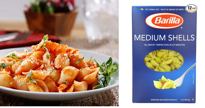 Barilla Pasta, Medium Shells, 16 Ounce (Pack of 12) Only $11.94 Shipped! Stock Up Price!
