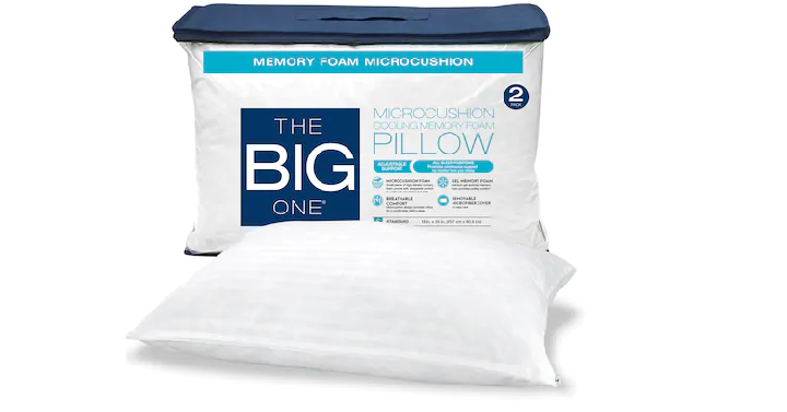 The Big One Memory Foam Pillow (2 pack) Only $16.97! (Reg. $70)