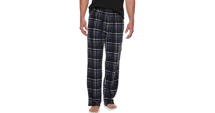 LAST DAY! Kohl’s 30% Off! Spend Kohl’s Cash! Stack Codes! FREE Shipping! Men’s 2-pack Patterned Microfleece Lounge Pants – Just $5.88!
