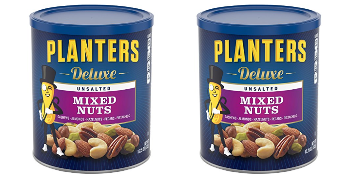 Planters Deluxe Unsalted Mixed Nuts, 15.25 Ounce Only $6.29 Shipped!