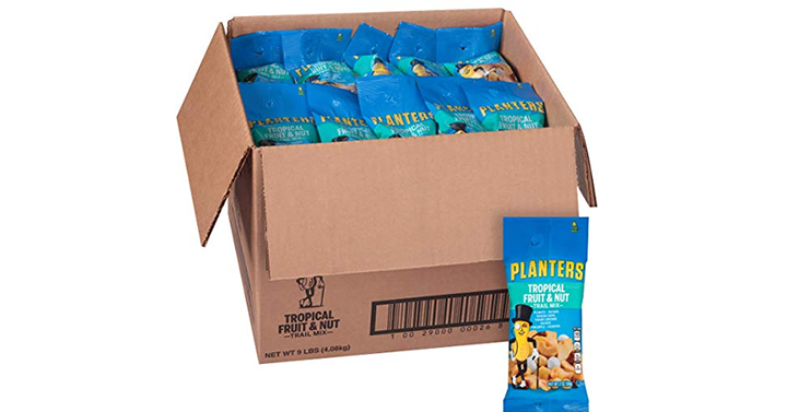 Planters Fruit and Nut Trail Mix, 2 oz. Single Serve Bags – Pack of 72 – Just $29.56! Just $.41 per bag!