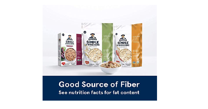 Quaker Simple & Wholesome Organic Multigrain Hot Cereal (3 count) Only $8.01 Shipped!