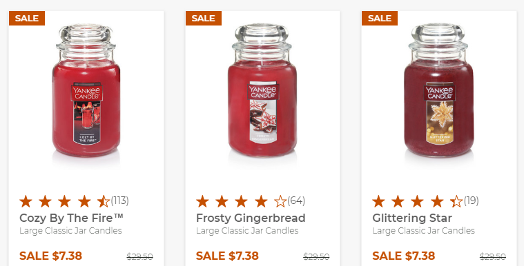 Yankee Candle Holiday Clearance Sale!! 6 for $60 and up to 75% Off!!