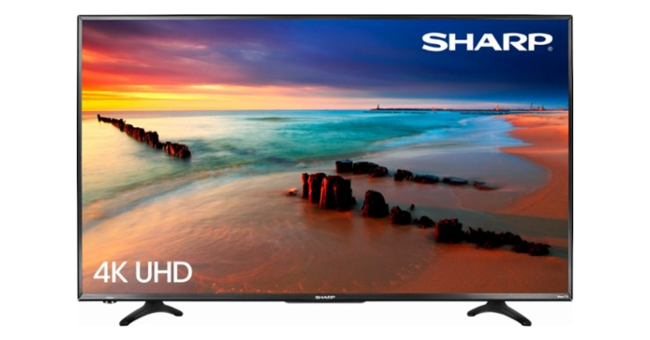 Sharp 43″ LED – 2160p Smart 4K UHD TV with HDR Roku TV – Just $199.99! Save $150!