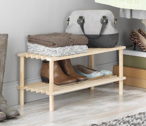 Whitmor 2 Tier Wood Household Shelves – Only $6.47! *Add-On Item*