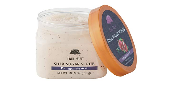 Tree Hut Shea Sugar Scrub in Pomegranate Acai, 18 Ounce – Just $3.33! Great reviews!