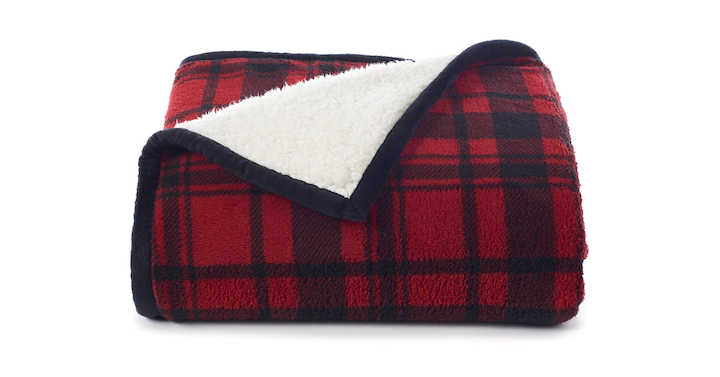 Kohl’s 30% Off! Earn Kohl’s Cash! Stack Codes! FREE Shipping! Cuddl Duds Plush Sherpa Fleece Throw – Just $16.64!
