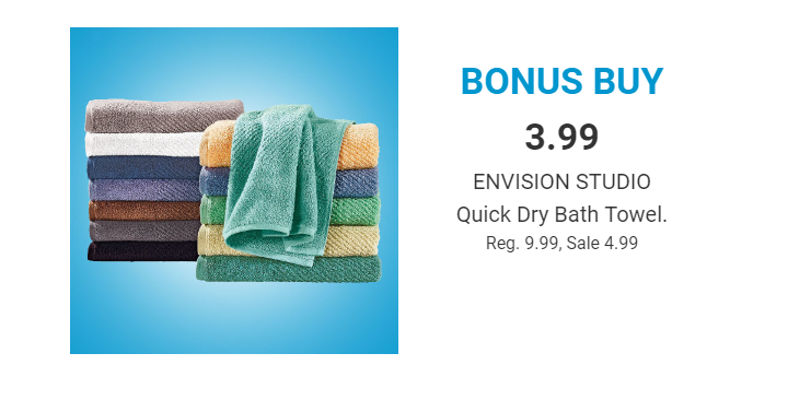 Envision Studio Quick Dry Bath Towel 27″ x 52″ Only $3.99! (Reg. $9.99)