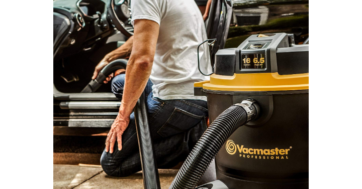 Vacmaster Professional Wet/Dry Vac, 16 Gallon 6.5 HP 2-1/2″ Hose Only $62.48 Shipped!