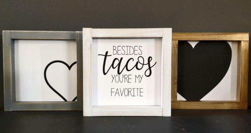 Valentine’s Mini Signs – Only $6.50!
