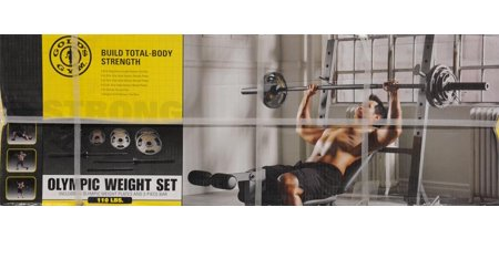 Gold’s Gym Olympic Weight Set (110lbs) Only $94.97! (Reg $189.97)