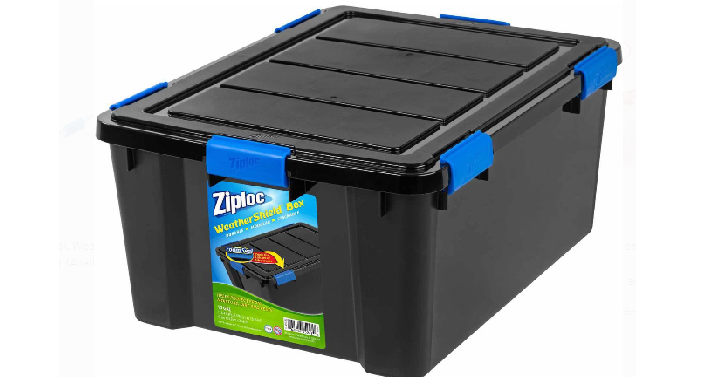 Ziploc 60 Qt. WeatherShield Storage Box Only $15.83! (Compare to $26)