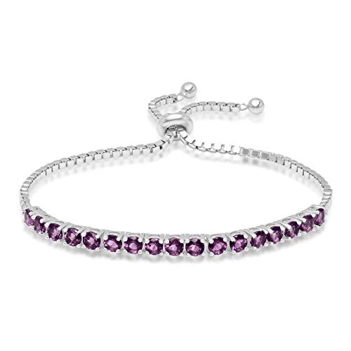 Genuine Quartz Adjustable “Bolo” Bracelet in Sterling Silver – Just $39.00! Think Valentine’s Day!