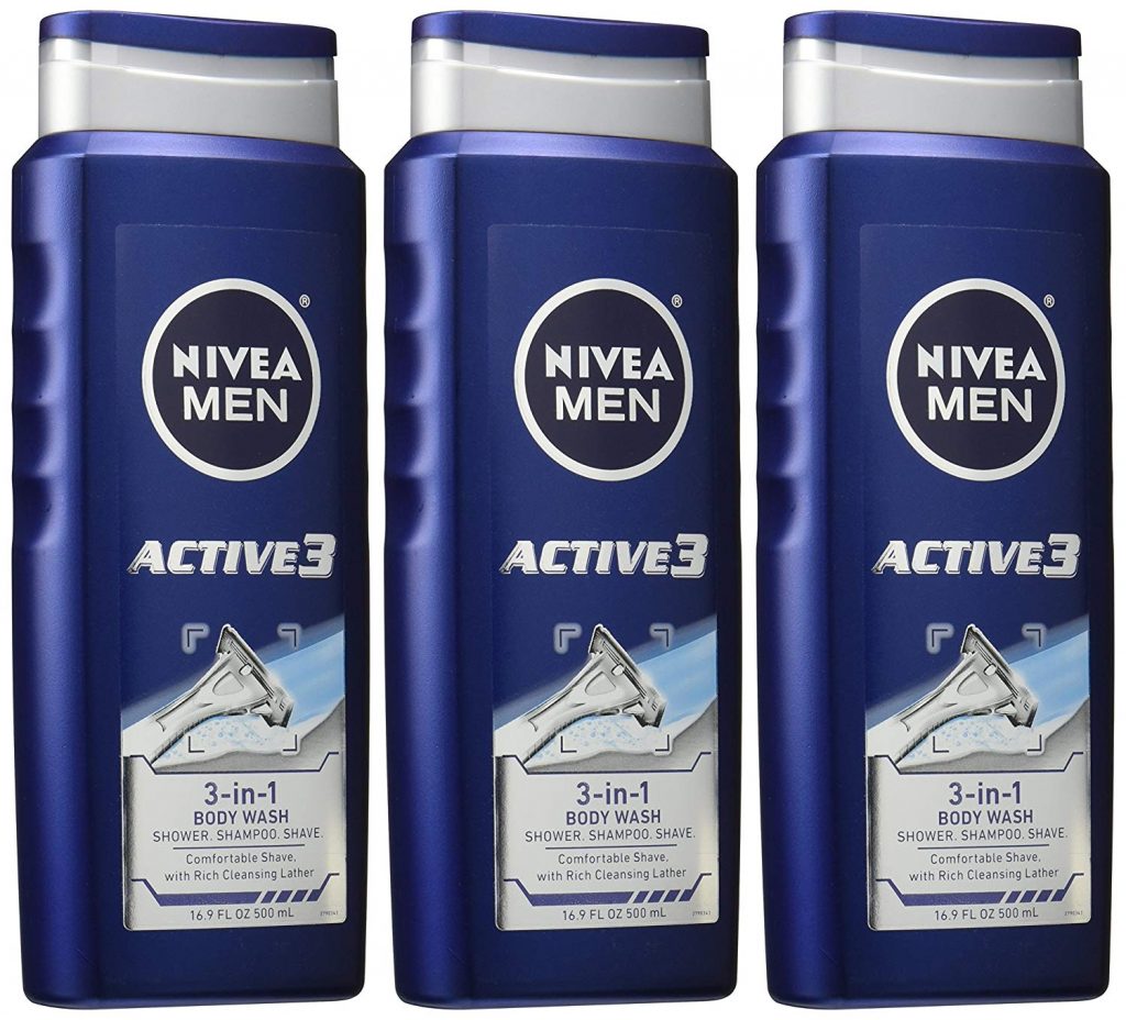 NIVEA Men Shower and Shave 3-in-1 Body Wash 3-Pack Only $9.60!