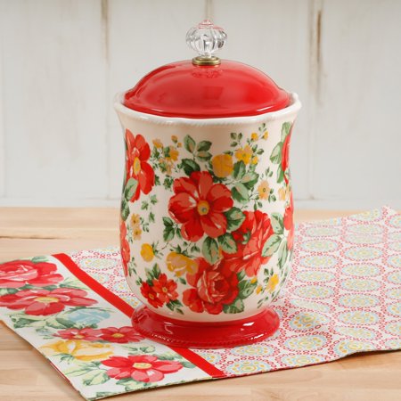 Walmart: The Pioneer Woman Vintage Floral 10-Inches Canister w/ Acrylic Knob Only $10.88! (Reg $19.88)