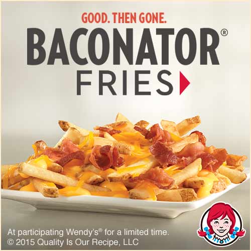 FREE Baconator Fries at Wendy’s!