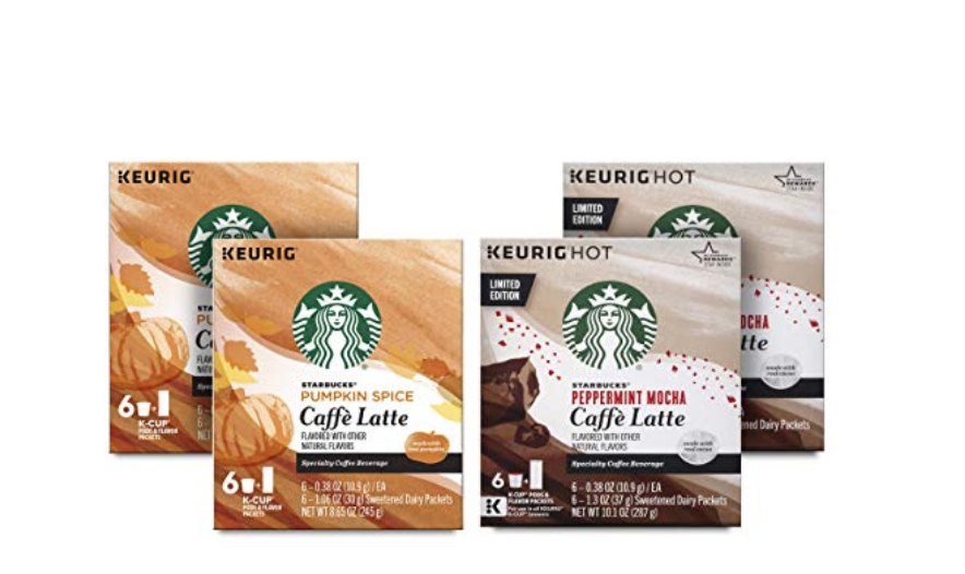Starbucks Latte Kit—12 Pumpkin Spice and 12 Peppermint Mocha Caffe Lattes Just $6.11 Shipped!