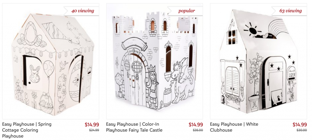Zulily: Color Your Own Easy Playhouse Just $14.99 Today Only!