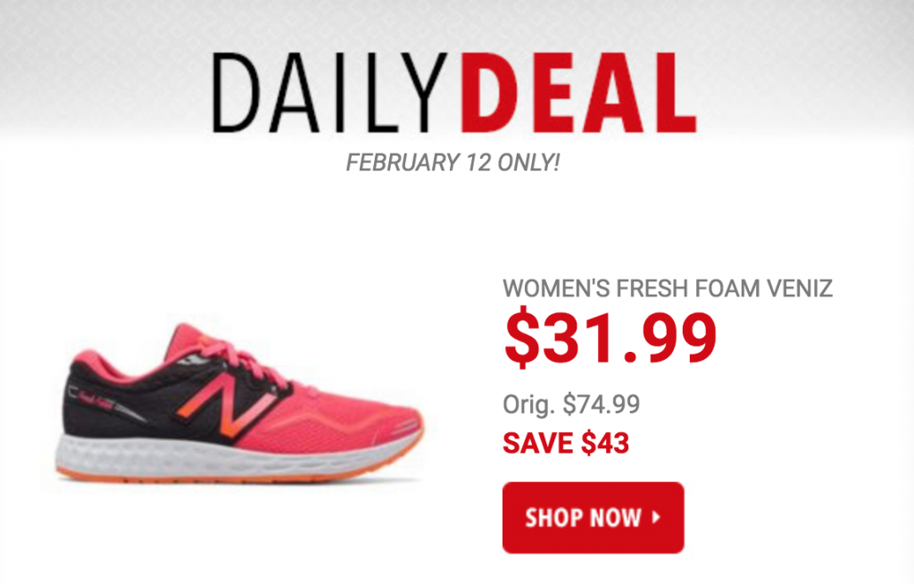 Women’s Fresh Foam VENIZ Running Shoes Just $31.99 Today Only! (Reg. $74.99)