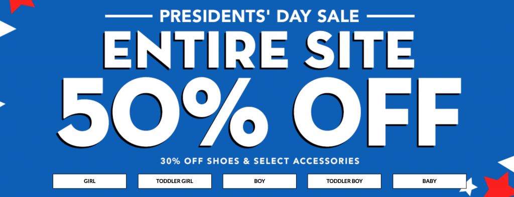 The Children’s Place Presidents Day Sale! $7.99 Basic Denim, $4.99 Graphic Tee’s & 50% Off Sitewide!